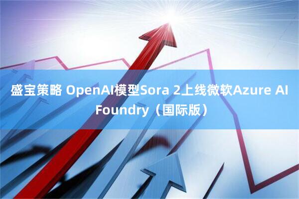 盛宝策略 OpenAI模型Sora 2上线微软Azure AI Foundry（国际版）