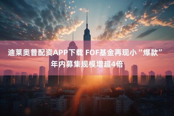 迪莱奥普配资APP下载 FOF基金再现小“爆款” 年内募集规模增超4倍